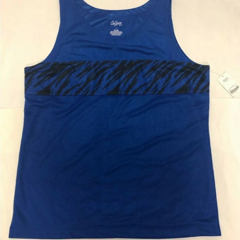 Mesh Tank Top Mens Large Royal Blue